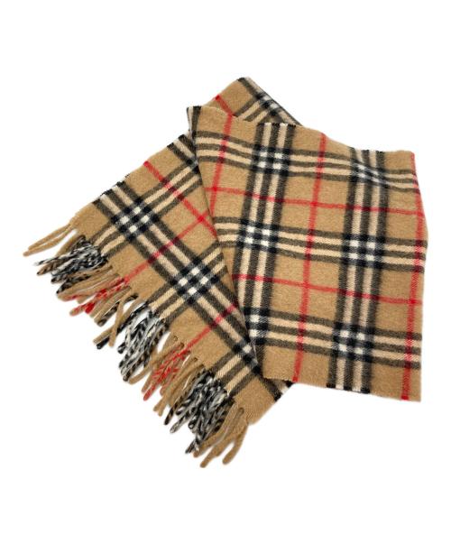 BURBERRY（バーバリー）BURBERRY (バーバリー) カシミヤマフラー ブラウンの古着・服飾アイテム