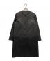 SOIR（ソワール）の古着「ライナー付ノーカラーコート」｜ブラック
