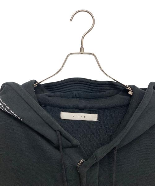 MUZE（ミューズ）MUZE (ミューズ) スウェットロングコート ブラック サイズ:無しの古着・服飾アイテム