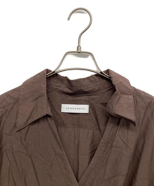 SAYAKA DAVIS（サヤカ デイヴィス）SAYAKA DAVIS (サヤカ デイヴィス) ガウンワンピース ブラウン サイズ:2の古着・服飾アイテム