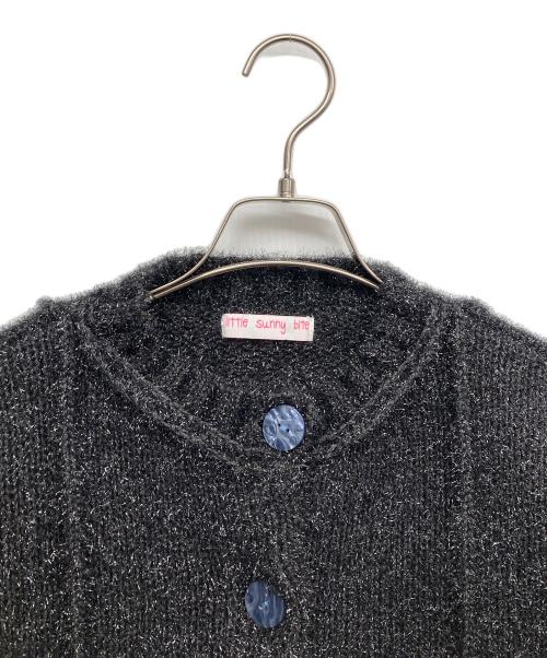 little sunny bite（リトルサニーバイト）Little sunny bite (リトルサニーバイト) ラメニット ブラック サイズ:Sの古着・服飾アイテム