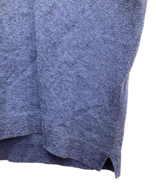 toscano（トスカーノ）TOSCANO (トスカーノ) ニットポロシャツ ブルー サイズ:Mの古着・服飾アイテム