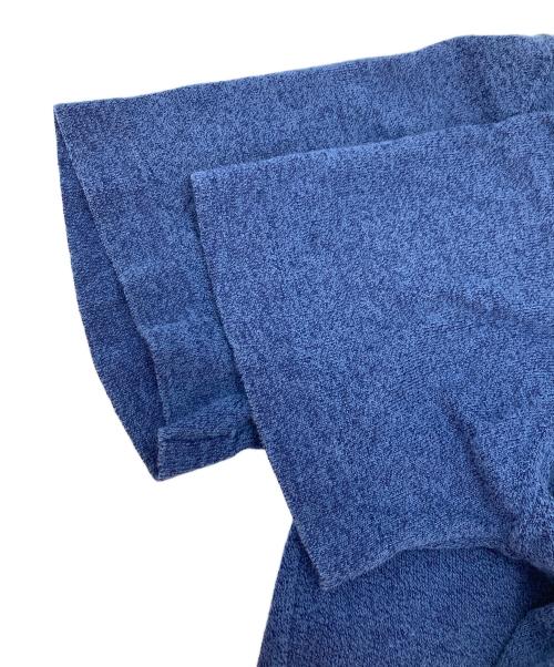 toscano（トスカーノ）TOSCANO (トスカーノ) ニットポロシャツ ブルー サイズ:Mの古着・服飾アイテム