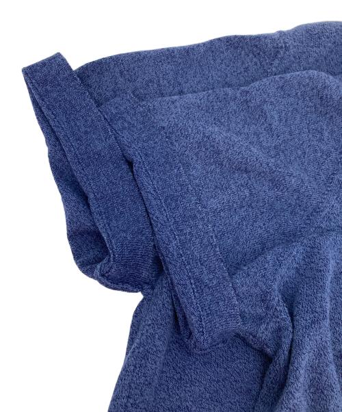 toscano（トスカーノ）TOSCANO (トスカーノ) ニットポロシャツ ブルー サイズ:Mの古着・服飾アイテム