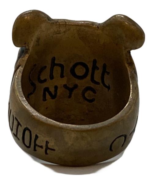 Schott（ショット）Schott (ショット) ブルドッグリング ゴールド サイズ:約20号の古着・服飾アイテム