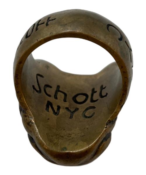 Schott（ショット）Schott (ショット) ブルドッグリング ゴールド サイズ:約20号の古着・服飾アイテム