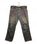 68&BROTHERS68&ブラザーズ）の古着「デザインデニムパンツ」｜ブラック