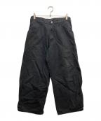 ARMANI JEANSアルマーニジーンズ）の古着「00ｓ ワイドパンツ」｜ブラック