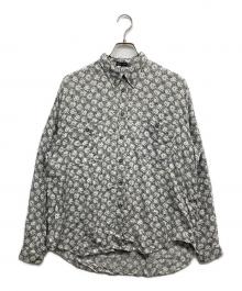 EMPORIO ARMANI（エンポリオアルマーニ）の古着「90ｓ 総柄ボタンダウンシャツ」｜ホワイト