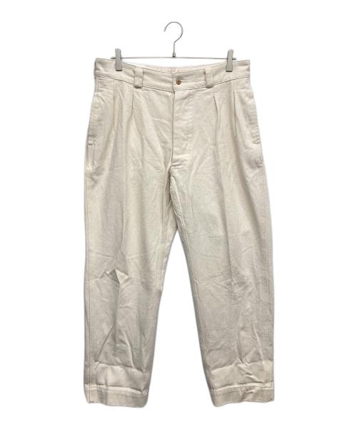 waiper（ワイパー）waiper (ワイパー) 復刻 フランス軍 M-52 2タック チノトラウザーパンツ ホワイト サイズ:35の古着・服飾アイテム