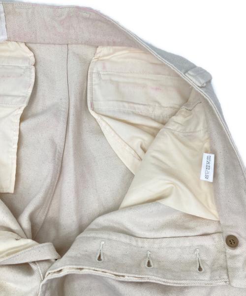 waiper（ワイパー）waiper (ワイパー) 復刻 フランス軍 M-52 2タック チノトラウザーパンツ ホワイト サイズ:35の古着・服飾アイテム