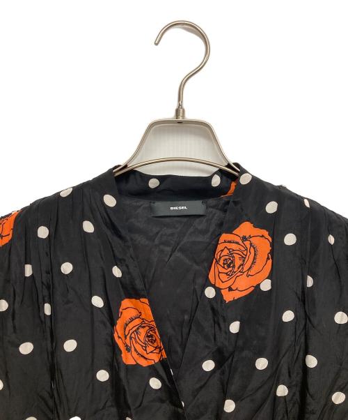 DIESEL（ディーゼル）DIESEL (ディーゼル) 半袖ワンピース ブラック サイズ:Sの古着・服飾アイテム
