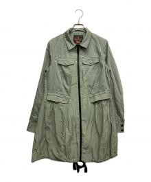 DIESEL（ディーゼル）の古着「ジップアップワンピース」｜グリーン