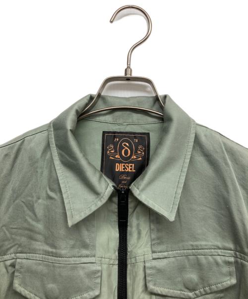 DIESEL（ディーゼル）DIESEL (ディーゼル) ジップアップワンピース グリーン サイズ:Ｓの古着・服飾アイテム