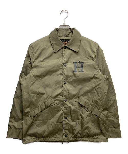 Hysteric Glamour（ヒステリックグラマー）Hysteric Glamour (ヒステリックグラマー) I WISH I COULD MEET ELVIS COACH JACKET カーキ サイズ:LARGEの古着・服飾アイテム