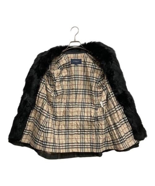 BURBERRY LONDON（バーバリーロンドン）BURBERRY LONDON (バーバリーロンドン) ラビットファー カバーオール インディゴ サイズ:40の古着・服飾アイテム