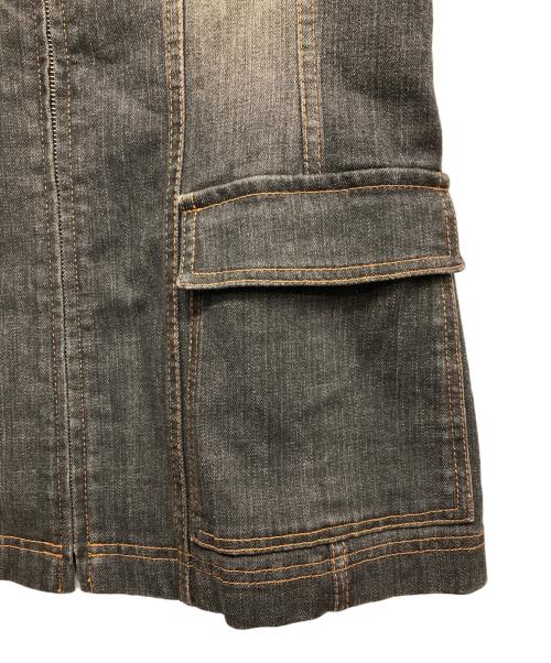 BURBERRY LONDON（バーバリーロンドン）BURBERRY LONDON (バーバリーロンドン) ラビットファー カバーオール インディゴ サイズ:40の古着・服飾アイテム