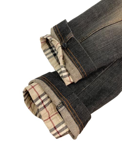 BURBERRY LONDON（バーバリーロンドン）BURBERRY LONDON (バーバリーロンドン) ラビットファー カバーオール インディゴ サイズ:40の古着・服飾アイテム