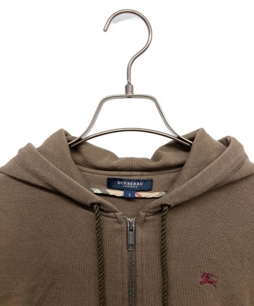 BURBERRY LONDON（バーバリーロンドン）BURBERRY LONDON (バーバリーロンドン) ジップパーカー ブラウン サイズ:2の古着・服飾アイテム