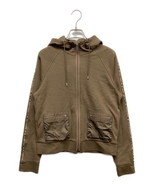 BURBERRY LONDON（バーバリーロンドン）BURBERRY LONDON (バーバリーロンドン) ジップパーカー ブラウン サイズ:2の古着・服飾アイテム