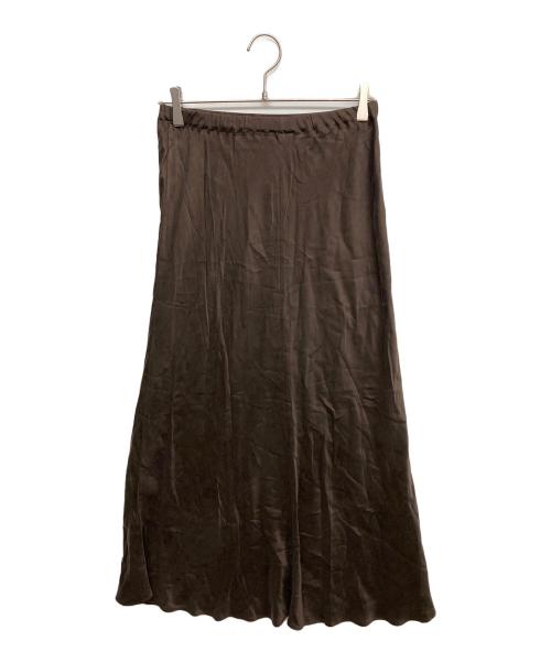 EVERYDAY I LIKE.（エヴリデイ アイ ライク）EVERYDAY I LIKE. (エヴリデイ アイ ライク) Cu/R Maxi スカート ブラウン サイズ:F 未使用品の古着・服飾アイテム
