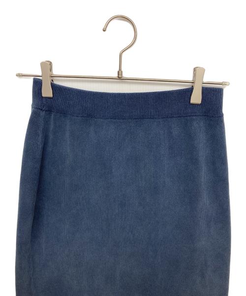 GALLARDA GALANTE（ガリャルダガランテ）GALLARDA GALANTE (ガリャルダガランテ) ガーメントウォッシュニットスカート ネイビー サイズ:Fの古着・服飾アイテム