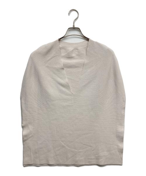 Whim Gazette（ウィムガゼット）Whim Gazette (ウィムガゼット) ホールガーメントプルオーバー ピンク サイズ:Fの古着・服飾アイテム