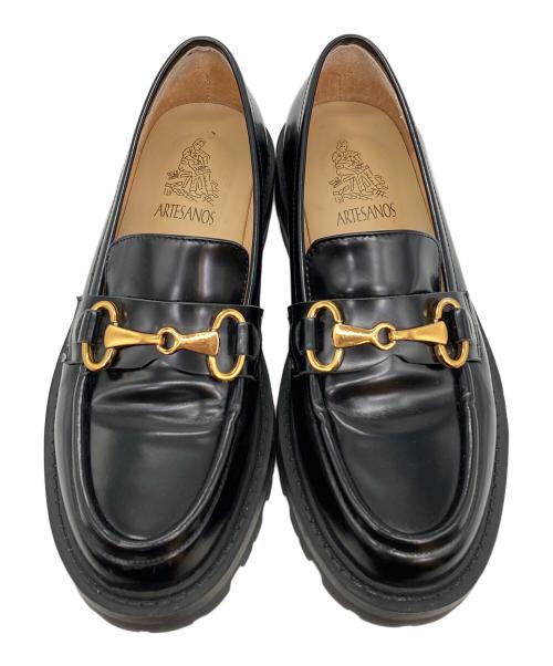 ARTESANOS（アルテサノス）ARTESANOS (アルテサノス) ビットローファー ブラック サイズ:37の古着・服飾アイテム