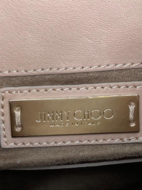 JIMMY CHOO（ジミーチュウ）JIMMY CHOO (ジミーチュウ) SUKI スタッズレザー 2WAY ショルダー/バックパック ピンクの古着・服飾アイテム