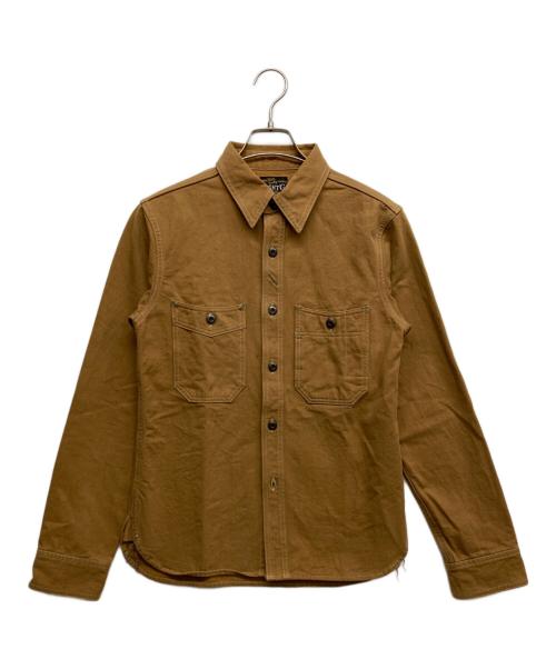 EIGHT G（エイトジー）EIGHT G (エイトジー) ツイルワークシャツ ブラウン サイズ:36の古着・服飾アイテム