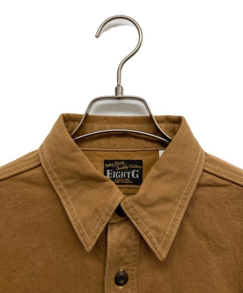 EIGHT G（エイトジー）EIGHT G (エイトジー) ツイルワークシャツ ブラウン サイズ:36の古着・服飾アイテム