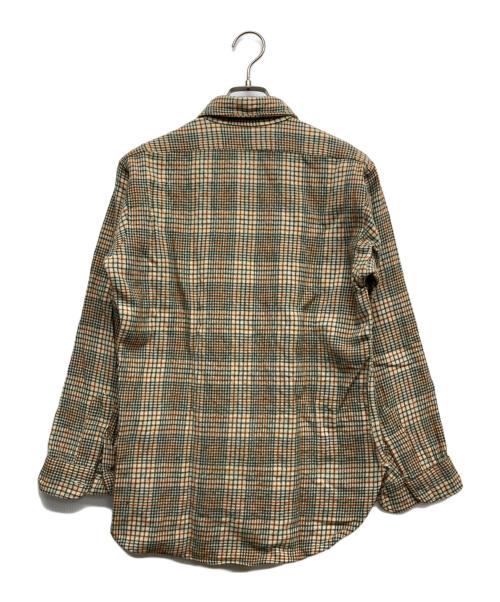 PENDLETON（ペンドルトン）PENDLETON (ペンドルトン) ウールシャツ ベージュ×グリーン サイズ:Mの古着・服飾アイテム
