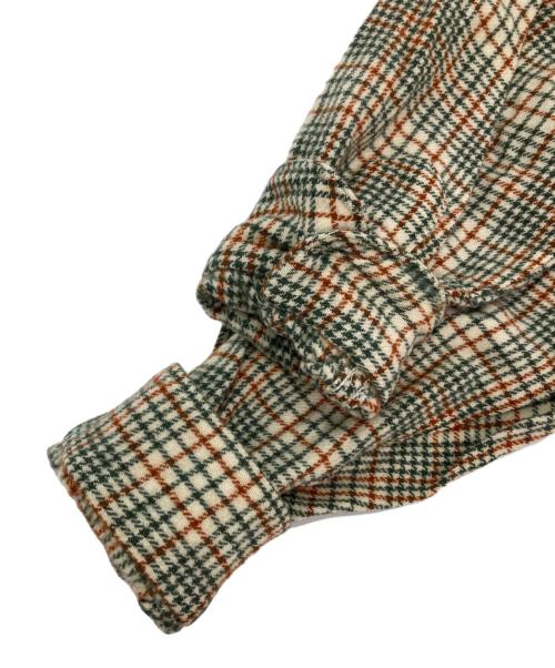 PENDLETON（ペンドルトン）PENDLETON (ペンドルトン) ウールシャツ ベージュ×グリーン サイズ:Mの古着・服飾アイテム