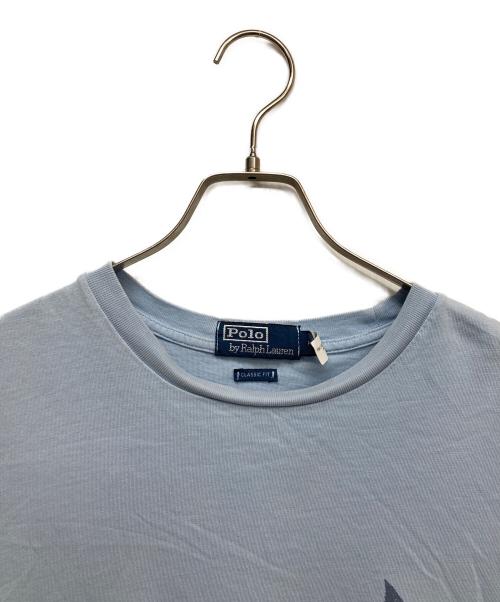 POLO RALPH LAUREN（ポロ・ラルフローレン）POLO RALPH LAUREN (ポロ・ラルフローレン) プリントTシャツ ブルー サイズ:Mの古着・服飾アイテム
