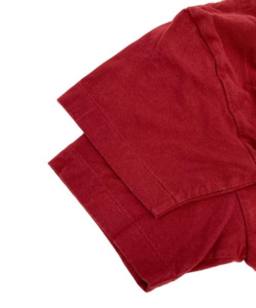 PLAY COMME des GARCONS（プレイコムデギャルソン）PLAY COMME des GARCONS (プレイコムデギャルソン) ダブルワッペンTシャツ レッド サイズ:Ｓの古着・服飾アイテム