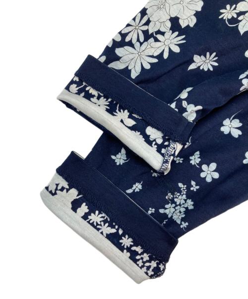 LEONARD（レオナール）LEONARD (レオナール) 花柄カーディガン ブルー サイズ:LLの古着・服飾アイテム