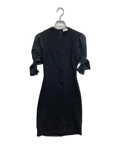 RED VALENTINO（レッドヴァレンティノ）RED VALENTINO (レッドヴァレンティノ) 切替ワンピース ブラック サイズ:XSの古着・服飾アイテム