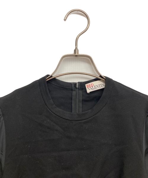 RED VALENTINO（レッドヴァレンティノ）RED VALENTINO (レッドヴァレンティノ) 切替ワンピース ブラック サイズ:XSの古着・服飾アイテム