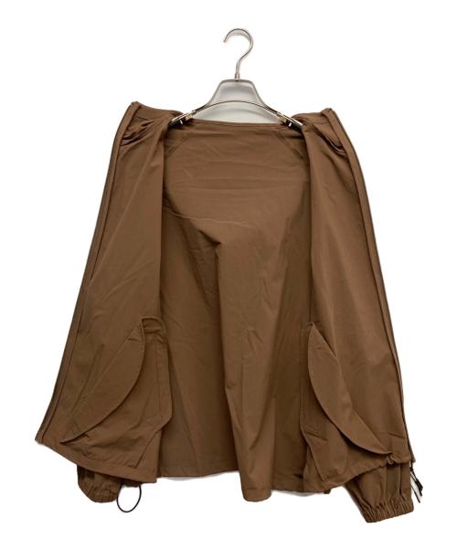 URBAN RESEARCH DOORS（アーバンリサーチドアーズ）URBAN RESEARCH DOORS (アーバンリサーチドアーズ) SLAB GatherSleeve Blouson ブラウン サイズ:FREEの古着・服飾アイテム