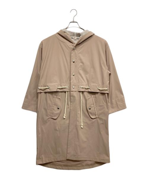 β（ベータ）β (ベータ) ハイコンパクトサテントリコット コート ベージュ サイズ:9の古着・服飾アイテム