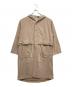 β（ベータ）の古着「ハイコンパクトサテントリコット コート」｜ベージュ