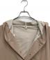 中古・古着 β (ベータ) ハイコンパクトサテントリコット コート ベージュ サイズ:9：10000円