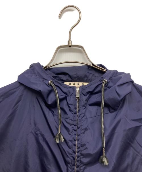 MARNI（マルニ）MARNI (マルニ) 切り替え 2トーン ナイロンパーカー ネイビー サイズ:48の古着・服飾アイテム