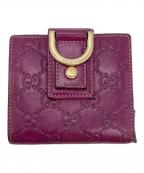 GUCCIグッチ）の古着「2つ折り財布」｜パープル