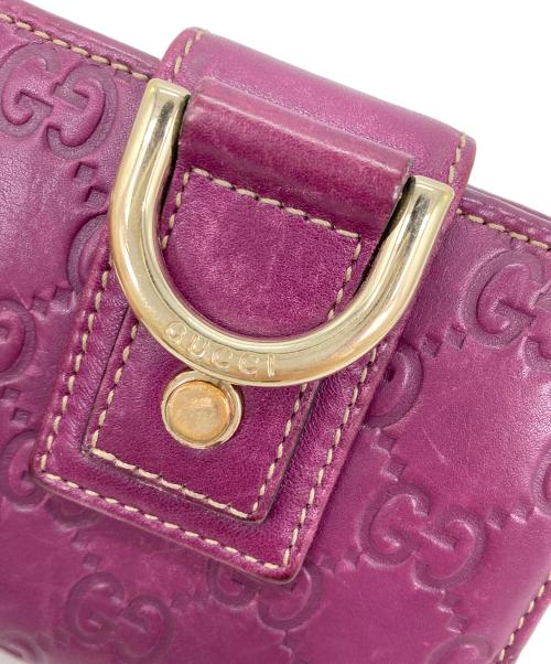 GUCCI（グッチ）GUCCI (グッチ) 2つ折り財布 パープルの古着・服飾アイテム