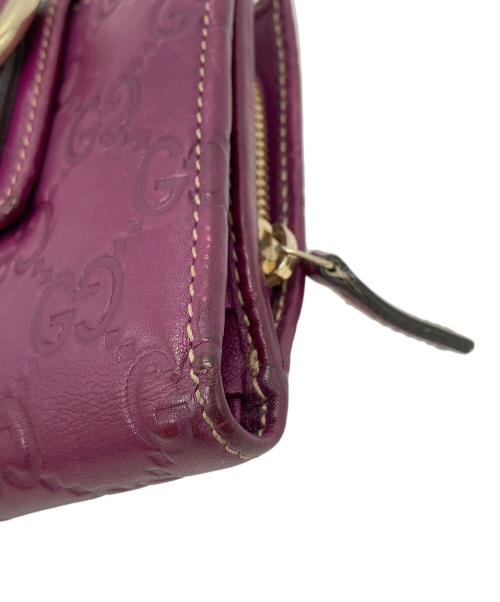 GUCCI（グッチ）GUCCI (グッチ) 2つ折り財布 パープルの古着・服飾アイテム