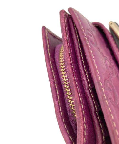 GUCCI（グッチ）GUCCI (グッチ) 2つ折り財布 パープルの古着・服飾アイテム