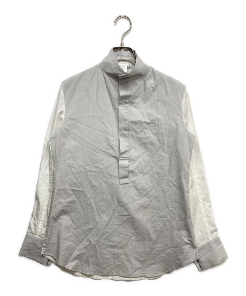 YOHJI YAMAMOTO（ヨウジヤマモト）YOHJI YAMAMOTO (ヨウジヤマモト) スキッパーブラウス ホワイト サイズ:1の古着・服飾アイテム