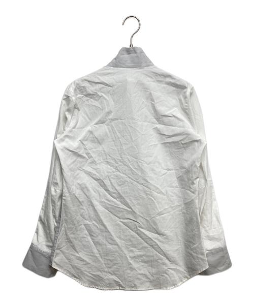 YOHJI YAMAMOTO（ヨウジヤマモト）YOHJI YAMAMOTO (ヨウジヤマモト) スキッパーブラウス ホワイト サイズ:1の古着・服飾アイテム