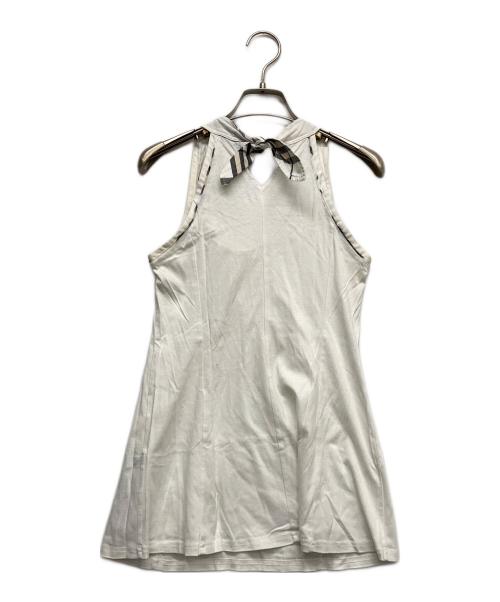 BURBERRY BLUE LABEL（バーバリー ブルー レーベル）BURBERRY BLUE LABEL (バーバリー ブルー レーベル) ノースリーブカットソー ホワイト サイズ:38の古着・服飾アイテム